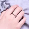 Stapelende vrouwelijke dunne ring met steen 925 Sterling zilveren sierlijke trouwringen voor vrouwen witte kristallen midi ring fijne sieraden