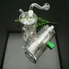 Pipa para fumar Mini cachimba bongs de vidrio Forma de metal colorido Nueva botella de humo de agua de vidrio alto Bubu