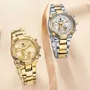 836 Ny Anlände Kademan Ladies Klockor Unik Design Dress Kvinnor Armbandsur 3TAM Full Steel Quartz Watch Fashion Casual