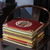 Coussins de chaise de salle à manger porte-bonheur de luxe auto-amorçants personnalisés, coussins de siège pour fauteuil, tabouret, canapé, éponge de brocart de soie de style chinois, assis 7157703