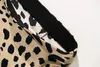 Vente chaude taille haute léopard jupe mi-longue femme cachée ceinture élastiquée jupes en satin de soie style slip imprimé animal jupe femmes MX190731