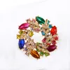 Gemengde ontwerpen Groothandel Custom European en American Style Top Selling High End Rhinestone Broche Bloem Broche Pins