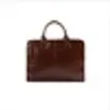 Mens Leather Briefcase Laptop Bags Travel Bag Soft Shoulder Bags Business Man Handbag Male Formal Briefcases189S