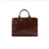 Mens Leather Portcase Laptop Bags Travel Bag Soft Shoulder Bags Business Man Handbag Male Formal Briefcases251w