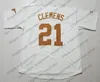 Jam Custom Texas Longhorns College Baseball White Orange Cream Gray Any Number Name #2 Kody Clemens 51 Jake Mckenzie NCAA 2018 CWS Jersey S-4XL