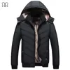 Inverno Uomo Parka con cappuccio Giacca Mens Brand Warm Parka Casual 2019 Nuovi piumini Uomo Slim Fit Cappotto Fashion Solid Outwear Coat