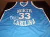 North Carolina Tar Heels College 33 Charlie Scott 34 George Lynch 42 Brad Daugherty Retro Basketball Jersey Men's Custom Jerseys