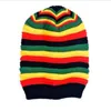 Jamajka reggae rasta beanie cappello style men039s zimowe biodro popowe haty żeńskie zielone żółte czerwone czarne kobiety jesień mody 21616970880