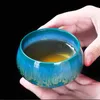 음료웨어 세라믹 컵 중국 선물 차 그릇 tianmu kiln 물 머그잔 보라색 모래 도자기 찻잔을위한