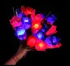 Walentynki Róże LED Rose Sztuczne Flower Symulacja Luminous Plastic Róża Walentynki Prezenty Dekoracje Ślubne Dekoracja