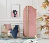 Folding screen Room Dividers household Ins pink net red partition mobile small flat modern simple Screens