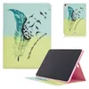PU lederen tablethoes voor iPad 10.2 Mini 5 Air 1/2/3/4 Pro 11/10.5/9.7 inch Dieren Planten Kleurrijk schilderij Magnetische flip standaard cover met kaartsleuven