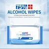 75% lingettes alcoolisées désinfectantes 40 pièces/sac jetables anti-bactériennes lingettes humides stérilisation tampons de nettoyage remplacer le désinfectant pour les mains