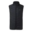 Nieuwe topherenkleding Elektrische verwarmde jassen Vest met USB -kabel Winter Down Jackets Men Mouwloze Doude Homme