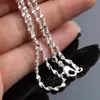 10 pièces de haute qualité 2MM vague d'eau 925 chaîne en argent collier avec femme mode bijoux de luxe cadeau d'anniversaire 925 fermoirs à homard 5095767