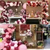 112pcSset Baby Pink Burgundy Balloons Garland Arch Confetti Ballon Wedding Baby Shower Birthday Party Decorations Kids Globos T205684569