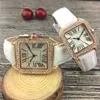 Modemarke Iced Out Herren- und Damenuhren, Roségold-Uhr mit Diamant-Batterie, Quarzwerk, Armbanduhr, Lederarmband, Lifestyle, wasserdicht, Montre De Luxe