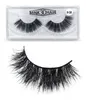 Nouvelle arrivée Mink 3D cheveux faux cils épais naturels longs réutilisables faux cils faits à la main cross messed extensions de cils drop shipping