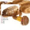 H miel blonde brésilien peuvien malaisien indien indien russe humain coiffure tisser la vague de corps 3 4 5 paquets lot couleur 27 cheveux brésiliens e64778231