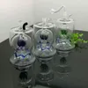 Glass Pipes Smoking Manufacture Hand-blown hookah Big Belly Colorful Ball Filter Glass Water Smoke Bottle