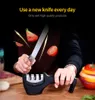 Afiador de faca de cozinha de aço inox ykc 3stage diamante revestido de faca de roda de faca de afiação ajuda a reparar a restauração e as lâminas polonesas