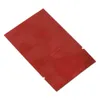 200ピース3.1 * 4.7インチ（8 * 12cm）赤ヒートシーラー開いた上部包装袋のサンプルパッケージ真空袋袋の商業食品グレードアルミホイルの箔パウチ