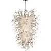 Lampes suspendues lustres en verre soufflé Top vente lustre en cristal classique 52 pouces lumière LED personnalisé moderne décor à la maison salle à manger