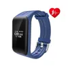 K1 Fitness Tracker Watch IP67 Vattentät Aktivitet Kontinuerlig Hjärtfrekvens Monitor Steg Calorie Bluetooth Wristband Armband Sports Smart Bands
