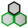 Silikon bakmatta kvalitet mat klass återanvändbar non pinne koncentrat vax slick olja hexagon form fiberglas dab pad värme resistent