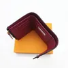 Fashion Women Wallet Classic Woman Short Wallets Coated Canvas With Real Leather Small Bifold Wallets With Coin Pocket