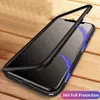 Metal Case magnetico per caso della copertura magnetica adsorbimento iPhone XS MAX Corpo 360 completo per iPhone XR Samsung Note 9 S9 Inoltre S8 con il sacchetto di OPP