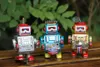 Winding-up Toys for Kids, Tinplate Robot, Drumming Soldiers, Can Walk Play Drums, Adults Nostalgic Ornaments, Christmas Birthday Gifts, Collecting, Home Decoration, USEU