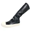 Femmes Stretch Gnee Both Bottes Unisexe Gothic Black Dark Style Boots Boots mâles Femelle en cuir baskets 10 # 21 / 20D50