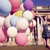 36 inç Jumbo Yuvarlak Balonlar Büyük Dev Güzel Düğün Macaron Balon Topları Kemer Dekorasyon Doğum Günü Partisi sevgililer Günü dekoratif Oyuncak