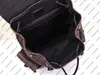 M43735 N41379 CHRISTOPHER PM Men BACKPACK Canvas Cowhide leather trim Textile lining strap travel luggage tote satchel shoulder bag purse