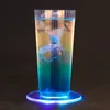 LED clignotant Coaster Light Up Cup Pad Mat Coasters pour Club Acrylique Boissons Bière Boisson Coupe Tapis Party Wedding Bar Décoration DBC BH3186