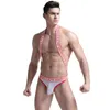 Men sexy string bodybuilding lutte singulet saut de combinaison suspense maille bodywear mâle one pièce bodys gay3398322