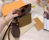 حقيبة CROSSBODY مل 3pcs / مجموعة حقائب الفاصل رسول أكياس وحقائب اليد أكياس التسوق حقيبة محفظة إمرأة مع صندوق