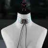 Läderhalsband för kvinnor Colliers Minimalistisk Sexig Bondage Bundle Läder Glow Collar Choker Halsband