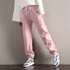 Além de calça de veludo sweatpants bloomers femininos soltos tamanho grande calças de inverno de veludo grosso perna larga calça casual