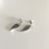 Plaqué or coeur et aile pendentif boucle d'oreille pour Pandora authentique bijoux de fête en argent sterling pour femmes petite amie cadeau designer boucles d'oreilles avec boîte d'origine