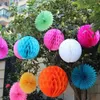 5pcs papel de papel flores pom poms bolas honeycomb decoração de festas decoração de casamento artesanato por atacado