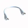 Double End 3 Pin 20cm Switch Male-Male Male LED Tube Connector Cable Wire Extension Cords for Integrated LEDs Fluorescent Tubes Light White Color USALIGHT