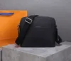 Designer-Bags Man Business Briefcases Äkta läder Singel Axelväskor Korsbyrå Messenger Real Läderväska