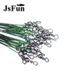 200pcs 15cm 21cm 30cm Linha de pesca para chumbo aço de peixe de peixe de peixe líder traço as linhas Spinner Lead L183