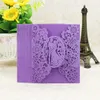 Romantic Laser Cut Wedding Invitation Card Groom Bride Carved Pattern Hollow Out Banquet Party Supply(no inner)