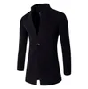 ZOGAA Winter Men Slim Wool Coat 2019 Men Business Single Breasted Long Windbreaker Male Solid Slim Fit Cashmere Woolen Overcoat