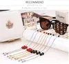 2019 handmade 18K stainless Agate chain sunglasses readingglasses chain anti-slip rope string neck cord retainer silicon loop