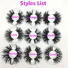 New 25MM 3D Mink Eyelashes Long Dramatic False Eyelashes 100% Mink Eyelash Makeup 5d Mink eyelash Thick Long Eye Lashes Extension