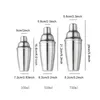 Outils de shaker à vin en acier inoxydable Bouteilles de mélangeur de cocktail Alcool 350 ml 550 ml 750 ml Martini Boire Boston Style Shakers Bar Outil BH1671 CY